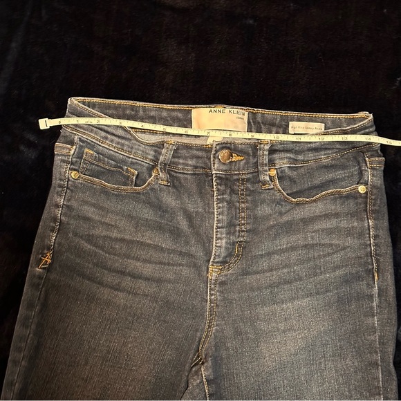 Anne Klein High Rise Skinny Ankle Jeans 10 - Picture 4 of 12